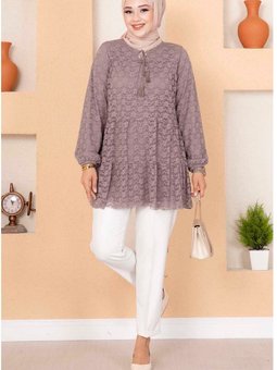 Astarlı Dantel Gömlek Tunik