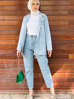 Dar Paça Pantolon Açık Kot 6035