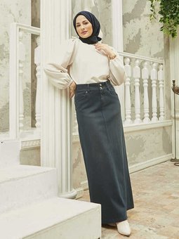 2058 Denim Etek İndigo