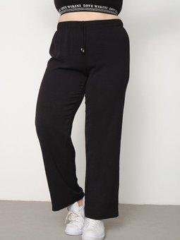 Beli Lastikli Günlük Bol Paça Pantolon