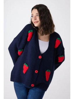 Triko Lacivert Hırka