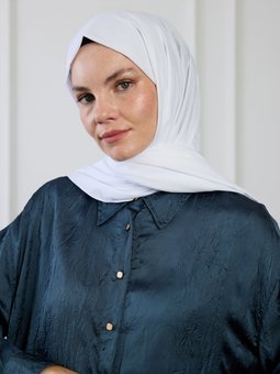 Pure Pamuk Beyaz Şal