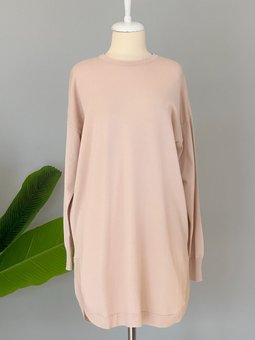 Nuss Merserize Oval Kesim Tunik 1200 Bej