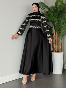 Yolansa Abiye Elbise Siyah