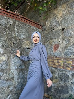 Scuba Seçil Detaylı Elbise