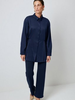 Bağcıklı Saten Gömlek