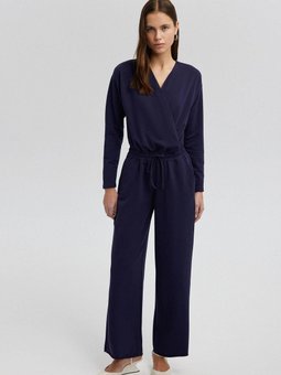 Beli Lastikli Örme Tulum