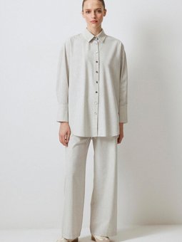 Püsküllü Melanj Gömlek