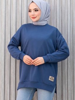 Bisiklet Yaka Sweatshirt
