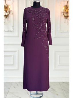 Cansu Abiye Elbise Mürdüm