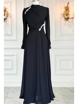 Eflin Siyah Abiye Elbise