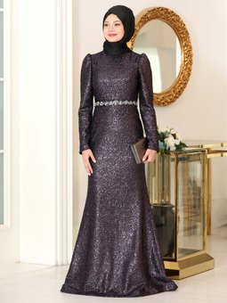 Mürdüm Nihal Abiye Elbise