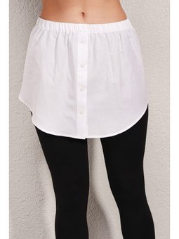 Sweatshirt Kazak Altı Gömlek Beyaz Etek