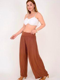 Tarçın Italyan Korse Belli Astarlı İpek Pantolon