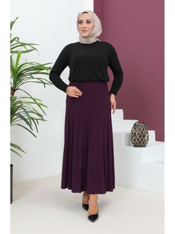 Büyük Beden Sandy Çımalı Etek