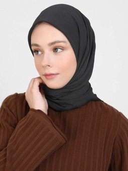 Pamuk Cazz Siyah Eşarp