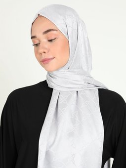 Zincir Jakar Gümüş Şal