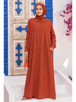 Ancelina Nervürlü Ferace Kiremit