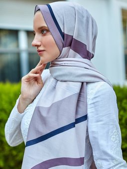 Rüzgar Desenli Çok Renkli Şal