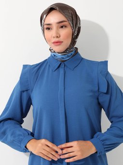 Milena Tasarım İpeksi Twill Çok Renkli Eşarp