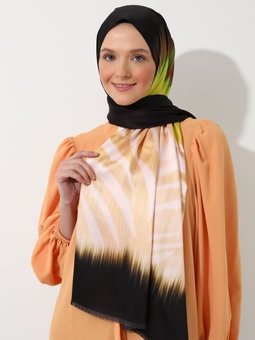 Parisa Tasarım İpeksi Twill Çok Renkli Şal