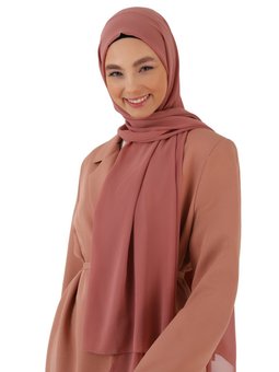Şifon Şal Koyu Rose