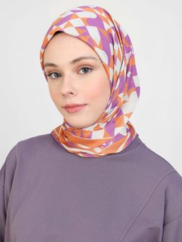 Vintage Soft Çok Renkli Eşarp