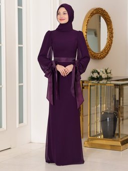 Firuze Mor Abiye Elbise
