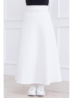Neris Scuba Beyaz Etek