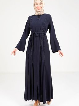 Lacivert Volanlı Ferace