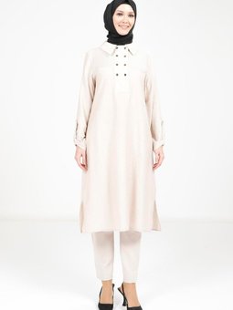 Taş Kolu Apoletli Renk Tunik