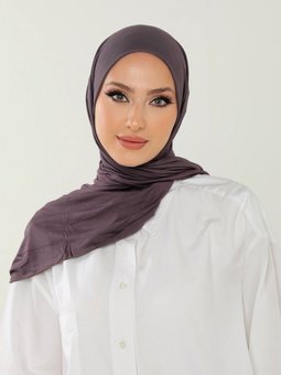 Luxury Penye Mürdüm Şal