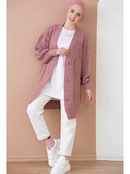 Triko Gül Kurusu Hırka