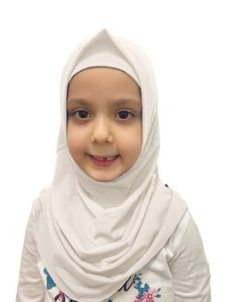 Pratik Hazır Geçmeli Çocuk Eşarp Krem