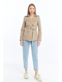 Kısa Mevsimlik Vizon Trençkot