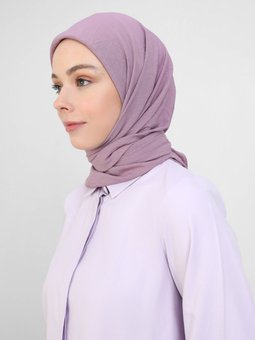 Pamuk Cazz Lila Eşarp