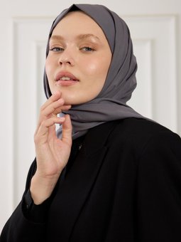 Pure Pamuk Antrasit Şal