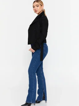 Kadın Kısa Siyah Ceket