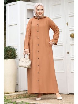 Ahsen Boydan Düğmeli Taba Kap