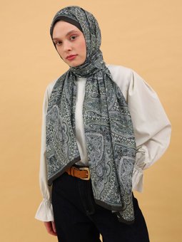 Etnik Desen Soft Cok Renkli Şal