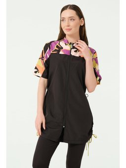 Vivora Toplamalı Yarım Kol Yarı Kapalı Mayo