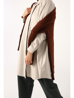 Büyük Beden Gömlek Bej