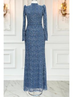 Dora Abiye Elbise İndigo