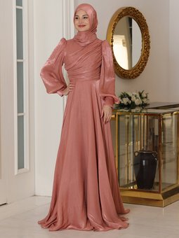 Bahar Yoryo İpek Tarçın Abiye Elbise