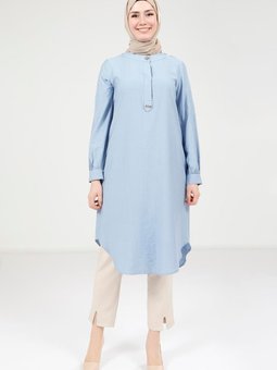 Şık Bebe Mavisi Tunik