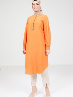 Turuncu Uzun Tunik
