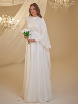 Duru Nikah Beyaz Abiye Elbise