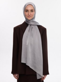 İdol Saten Janjan Gümüş Şal