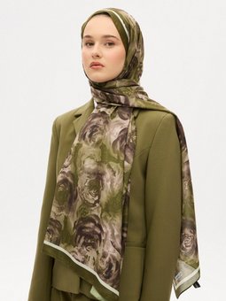 Rosso Pamuk Soft Yağ Yeşili Şal