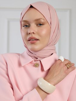 Pure Pamuk Soft Pembe Şal